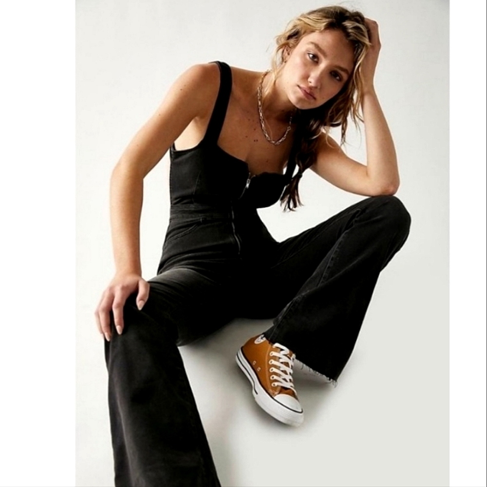 NWOT- Free People Crvy 2nd Ave Bootcut Jumpsuit
